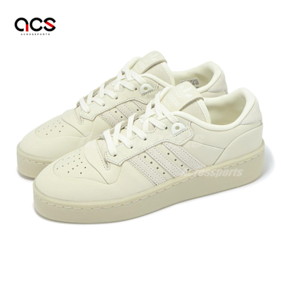 adidas 休閒鞋 Rivalry Lux Low 女鞋 米白 奶油白 復古 愛迪達 IH0350