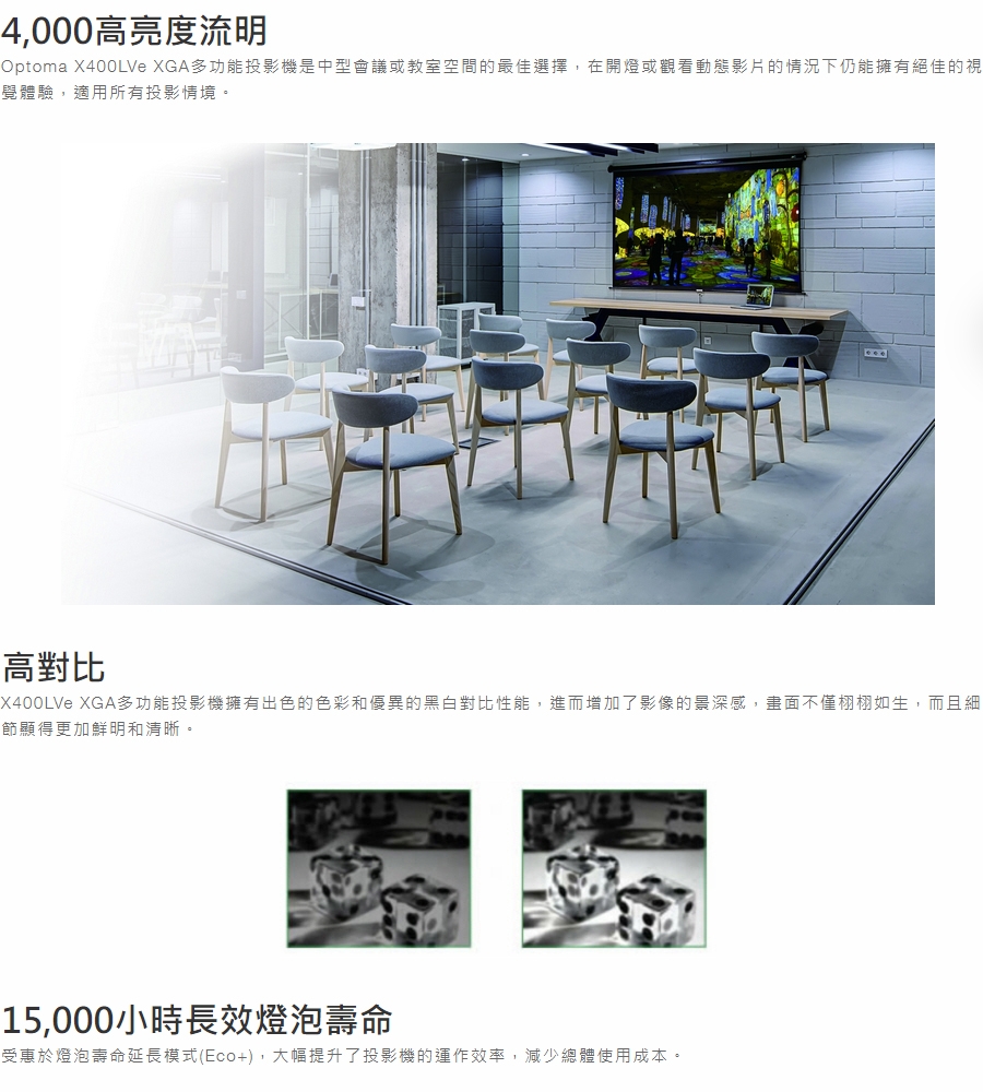 Optoma奧圖碼 X400LVE - 詳情3