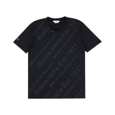 FILA 中性短袖圓領T恤-黑色 1TEA-1506-BK
