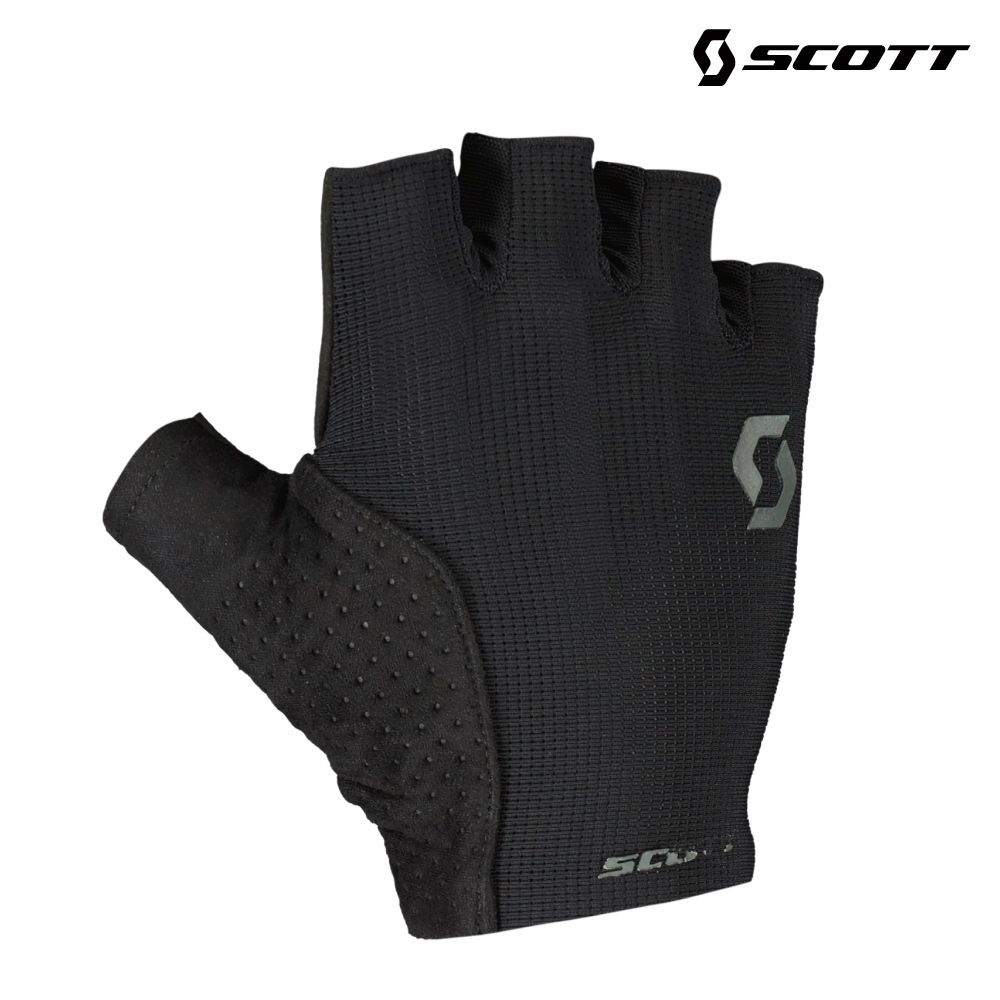 SCOTT Essential Gel 自行車手套｜黑色 (XS-XXL) 半指手套 單車手套