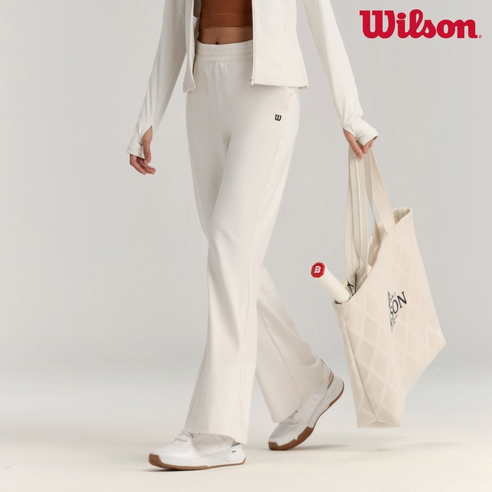 【Wilson威爾森】Strap Pants 女款 服飾 長褲 海軍藍/沙色 (沙色)