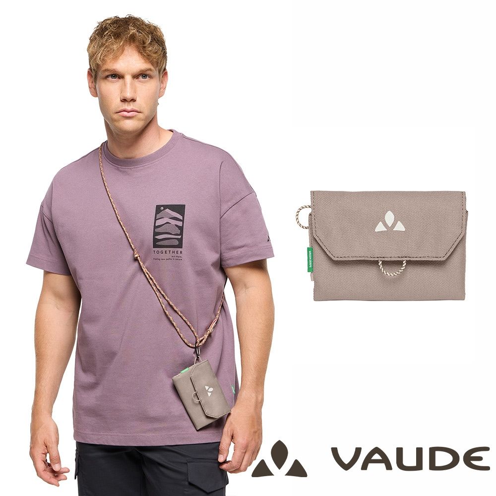 【VAUDE德國】Wallet M錢包(附背帶)(VA-48093可可/都會/貼身錢包/旅行/斜肩包)