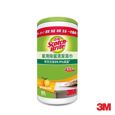 3M 百利家用除菌清潔濕巾- 85張入X3桶裝 共255張 | 菜瓜布/抹布 | Yahoo購物中心
