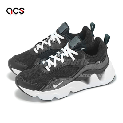 Nike 休閒鞋 Wmns RYZ 365 II 女鞋 黑 白 厚底 簍空 拼接 百搭 CU4874-005