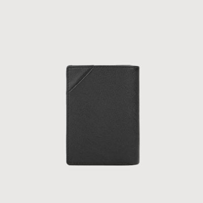 【BRAUN BUFFEL 德國小金牛】台灣總代理 加利恩-A 名片夾-黑色/BF561-143-BK