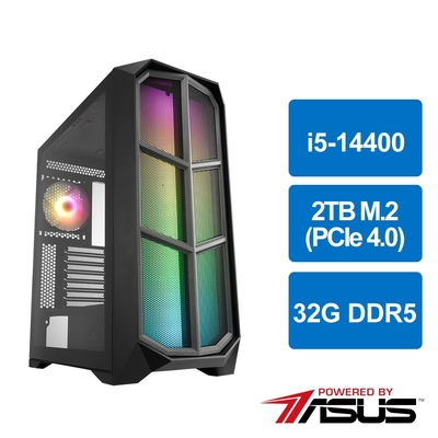 華碩B760平台[封神帝將]i5-14400/32G/2TB_M2