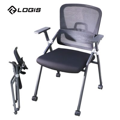 LOGIS邏爵傢俱-調節護腰會議培訓椅 補習班椅 課桌椅 折疊椅 摺合桌椅【BK-651-PU】【GY-651-PU】