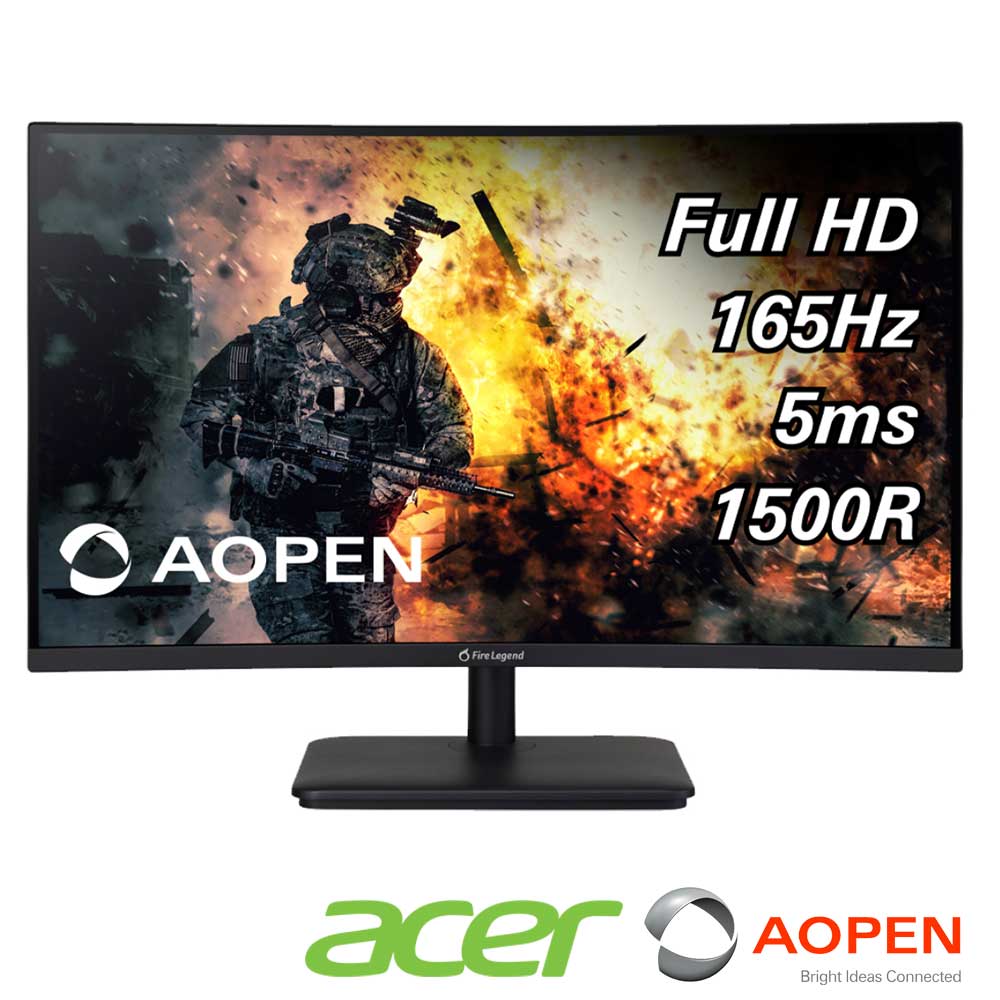 AOPEN 27HC5R X 27型曲面電競螢幕支援240Hz刷新1ms極速| 27型螢幕