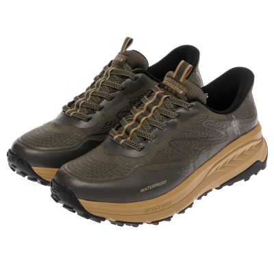 SKECHERS 男鞋 戶外越野系列 越野鞋 全防水設計 SWITCH BACK - WATERPROOF - 237684OLV