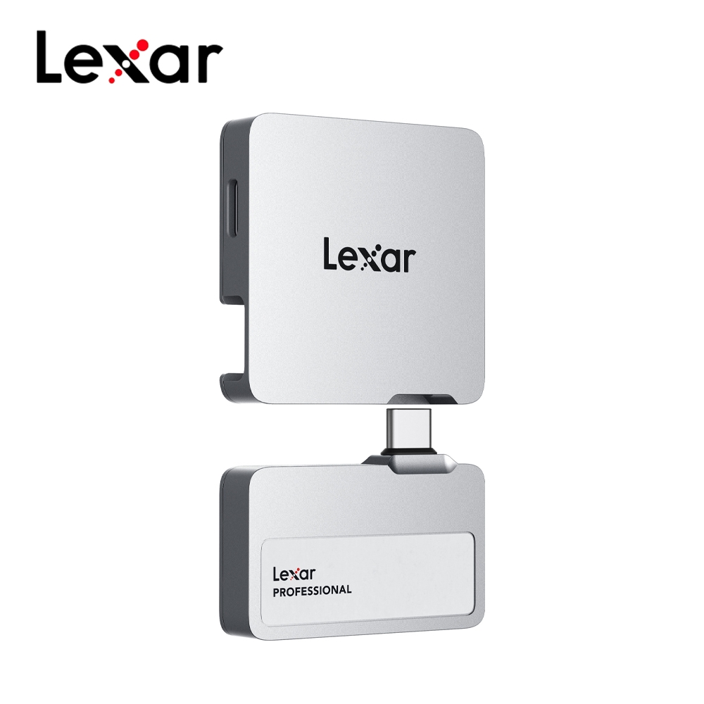 Lexar 雷克沙 SL400 行動固態硬碟 1TB 銀 (with Hub)