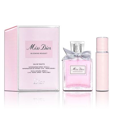 DIOR 迪奧 Blooming Bouquet 花漾迪奧淡香水禮盒(淡香水100ML+隨身補充瓶10ML)