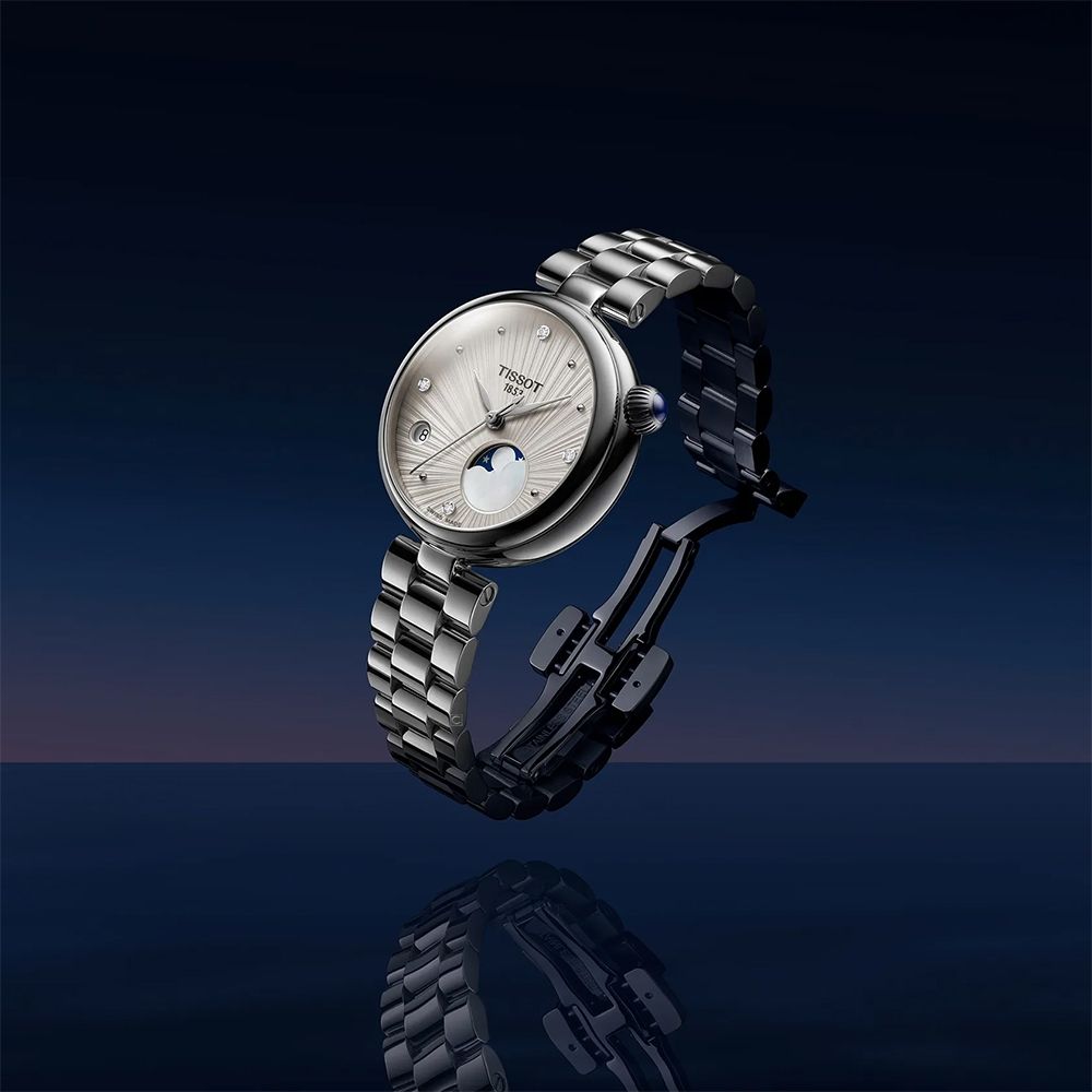 TISSOT 天梭錶 官方授權 Desir系列 月相顯示 時尚腕錶 女錶 禮物-T1522231103600/29.6mm