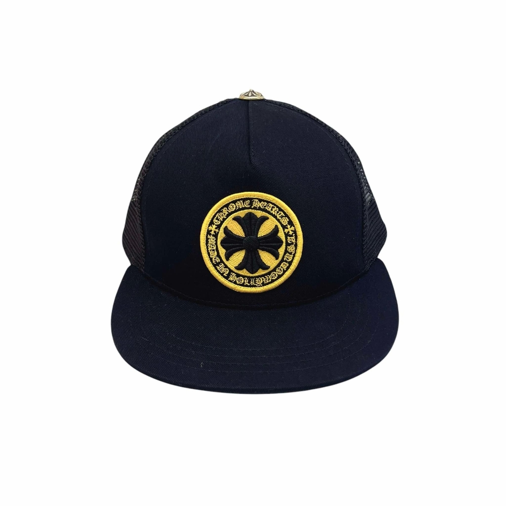 Chrome Hearts 克羅心經典刺繡字母logo棒球帽(黑色)