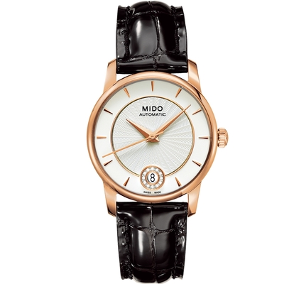 MIDO 美度 官方授權 Baroncelli Lady 典雅機械女錶 開學換新季 送禮推薦-33mm M0072073603600