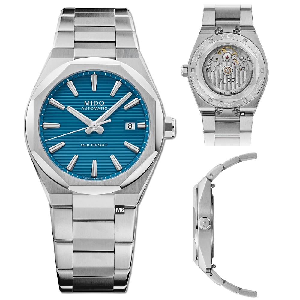 MIDO美度新春款先鋒Multifort 8 One Crowns八角形藍面40㎜ M6