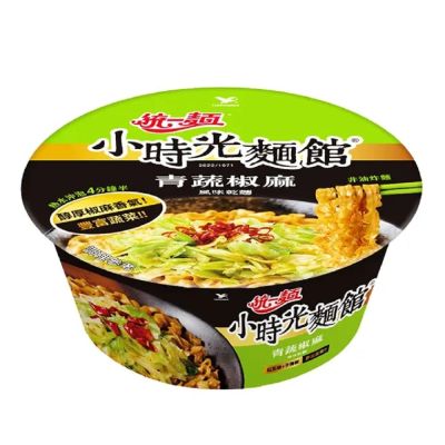 統一麵小時光麵館 青蔬椒麻風味 乾麵碗107gx1入