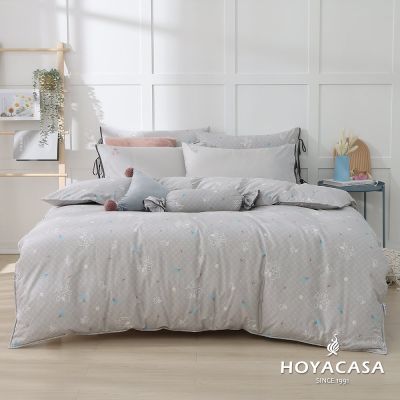 【HOYACASA 】x史努比聯名系列-單人抗菌精梳棉兩用被床包六件組-史努比微甜櫻夏