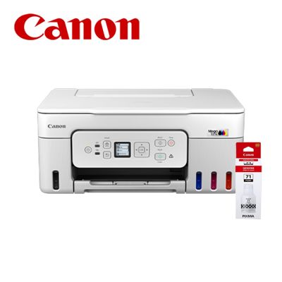 【Canon】PIXMA G3780 原廠連續供墨複合機+GI71原廠黑色墨水1瓶