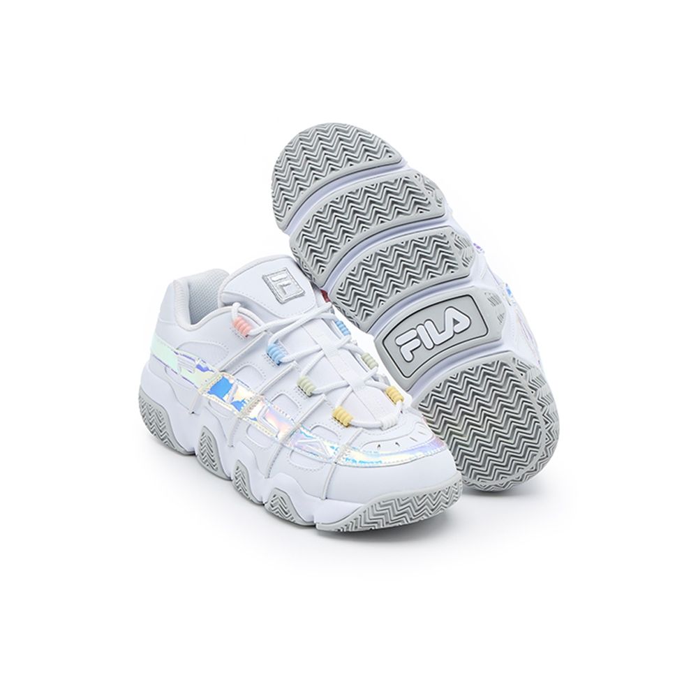 FILA官方直營BARRICADE XT97 HOLOGRAM 中性籃球鞋-白4-B509Z-007
