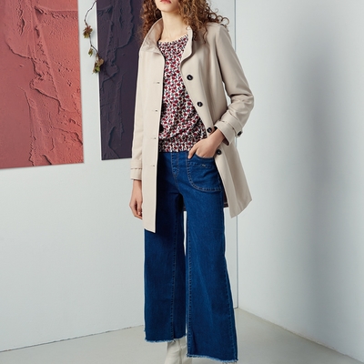 JIN HWA 今譁 詹譁霓 時尚修身經典版風衣外套R6392