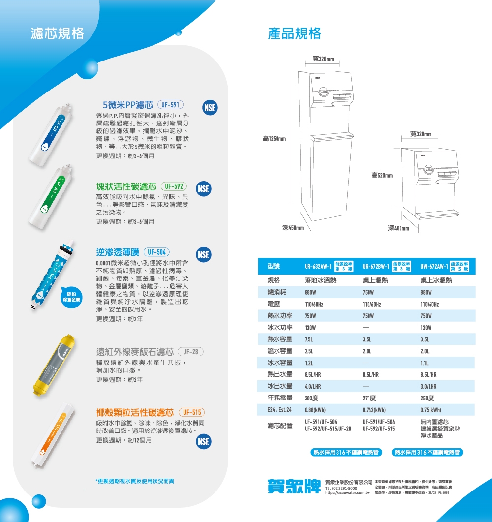 賀眾牌 UR-632AW-1 - 詳情5