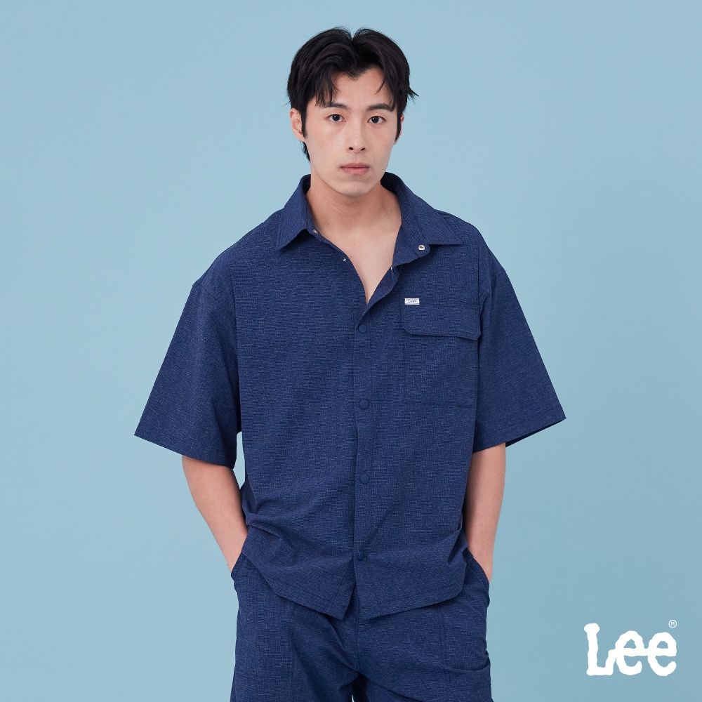 Lee 男款 季節性版型 休閒短褲 深藍色 LB621005179