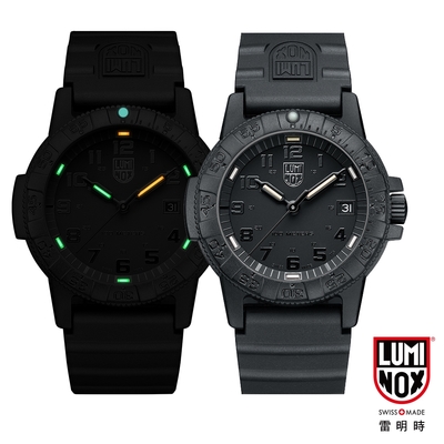 LUMINOX 雷明時 SEA TURTLE 0320海龜系列腕錶-黑x黑時標/44mm