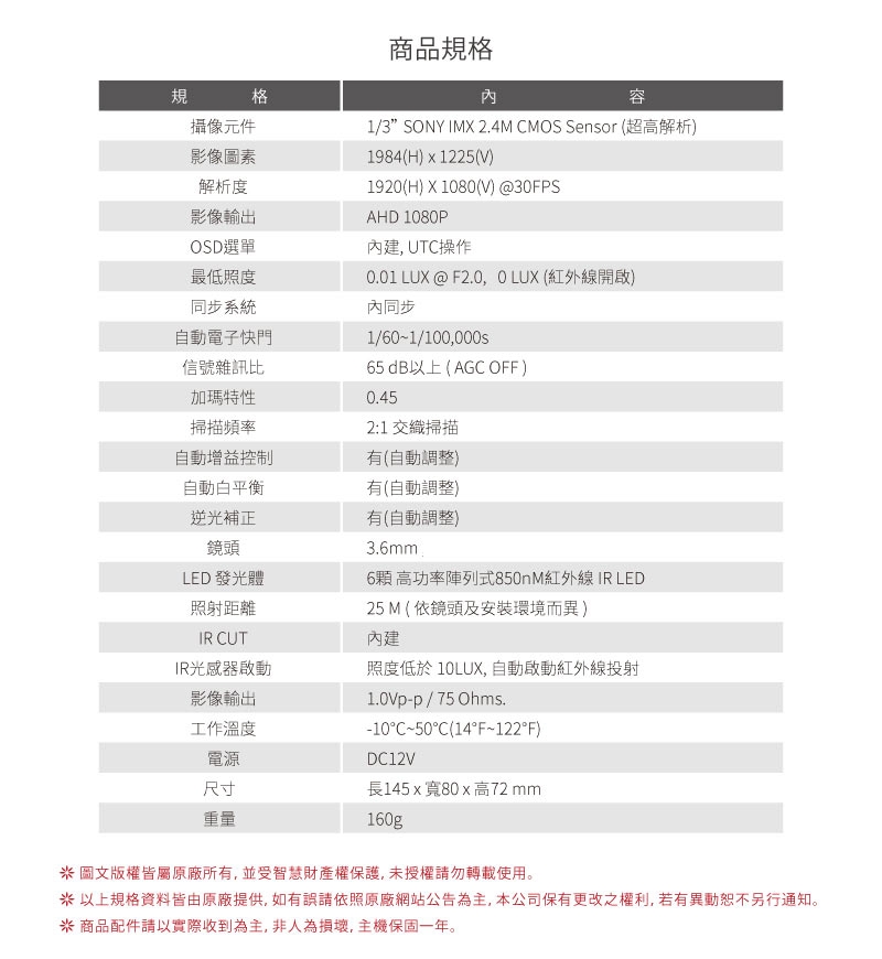 全視線 TS-AHD83D - 詳情3