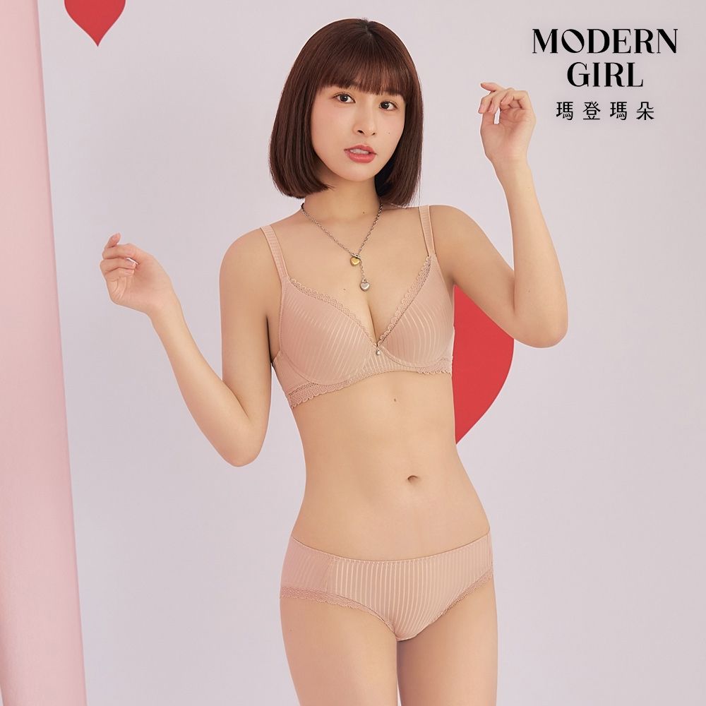 瑪登瑪朵 啵提 集中穩定低腰寬邊三角內褲 M-XL(楓糖膚)