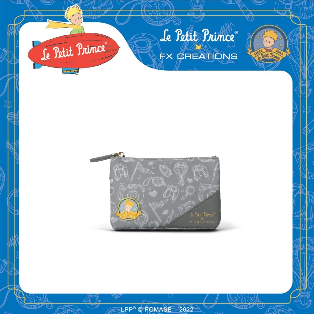 小王子Le Petit Prince聯名款】夢想啟航-三層萬用包-灰LPP76253-21