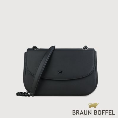 【BRAUN BUFFEL 德國小金牛】台灣總代理 卡諾 肩包-黑色/BF871-27-BK