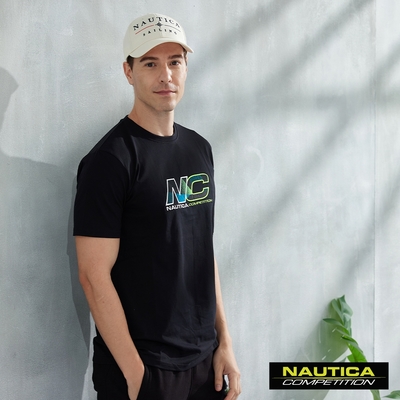 NAUTICA男裝 COMPETITION素面百搭短袖T恤-黑