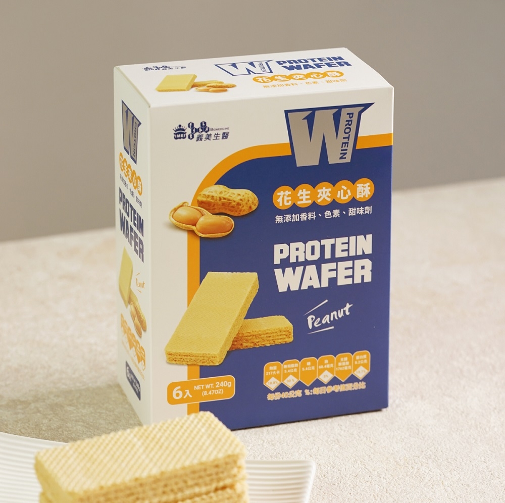 生醫PROPROTEIN花生夾心酥無添加香料、色素、甜味劑PROTEINWAFERPeanut217   NET WT 240g()