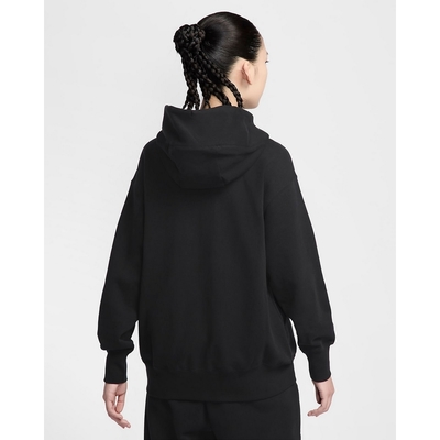NIKE 耐吉女連帽上衣-黑色AS W NSW PHNX FLC OS PO HD GCE-HQ4869010