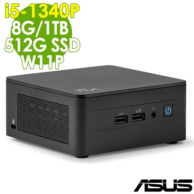 ASUS華碩 ASUS NUC 13代迷你電腦(i5-1340P/8G/1TB+512G SSD/W11P)