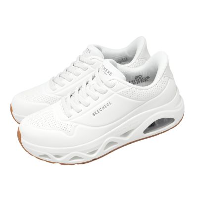 Skechers 休閒鞋 Uno Glide-Step Slip-Ins 男鞋 白 氣墊 膠底 183420WHT