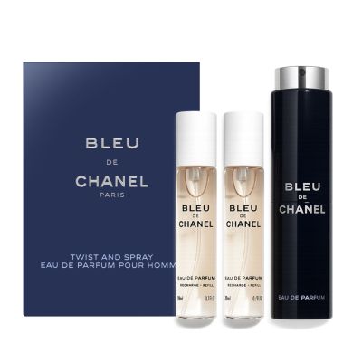 CHANEL 香奈兒BLEU DE 香奈兒藍色男性隨身香水補充瓶20mlX3 | CHANEL