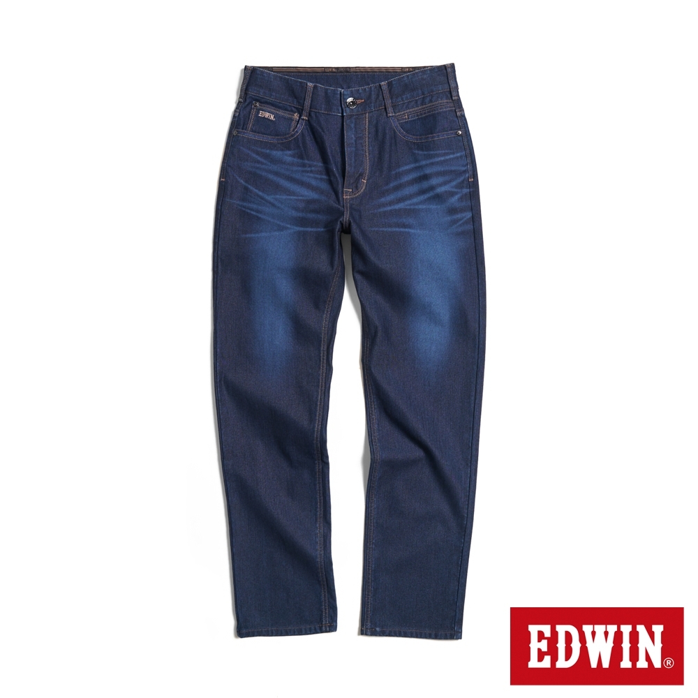 EDWIN 男裝 JERSEYS迦績 超彈力中直筒牛仔褲-原藍磨