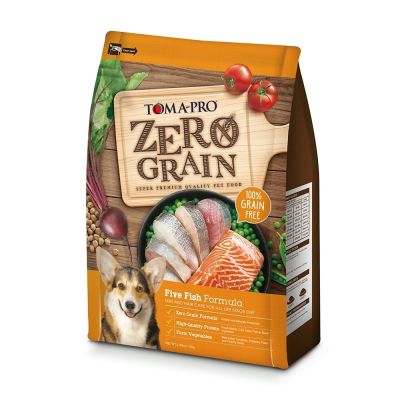 TOMA-PRO 優格 零穀 犬飼料 15磅 狗飼料 狗糧 全齡犬 成犬 羊肉+鮭魚 5種魚 體重管理