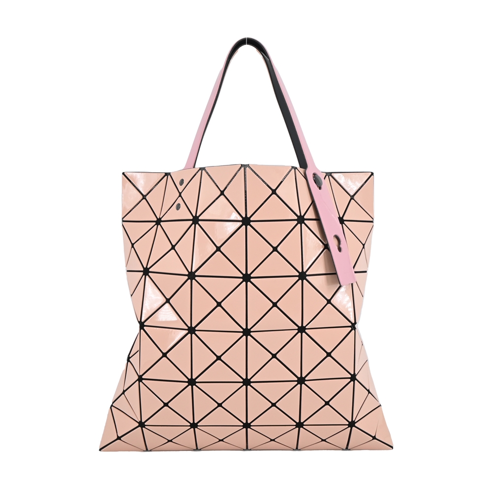 ISSEY MIYAKE 三宅一生BAOBAO LUCENT GLOSS MIX雙色6X6手提包-淺粉紅 