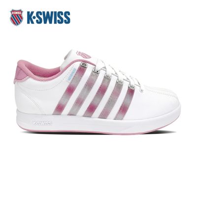 K-SWISS 防水休閒鞋 COURT PRO WP 休閒鞋 女鞋 白粉紅色 98389-156-M