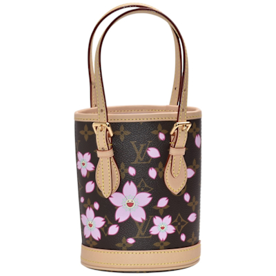 LOUIS VUITTON路易威登 LV M13417  TM Nano Bucket系列皮革迷你手提/肩背包(棕咖色)