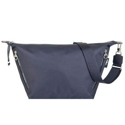 Longchamp Le Pliage Energy 尼龍拉鍊大型肩背/斜背水餃包(黑)