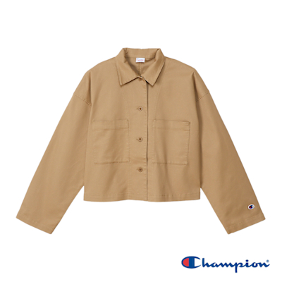 Champion 官方直營-女款 水洗工裝夾克(卡其)