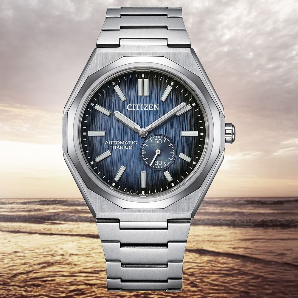 CITIZEN 星辰 Mechanical Zenshin 輕量鈦 小秒盤 機械錶 男錶 送禮 禮物 推薦 NK5020-58M