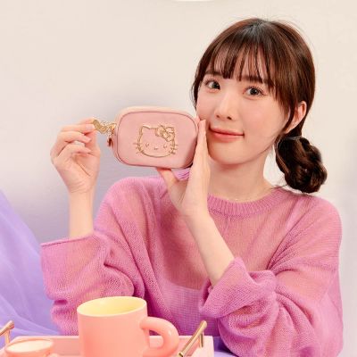 【Hello Kitty】金緻凱蒂-雙層零錢包-粉 KT03M10PK