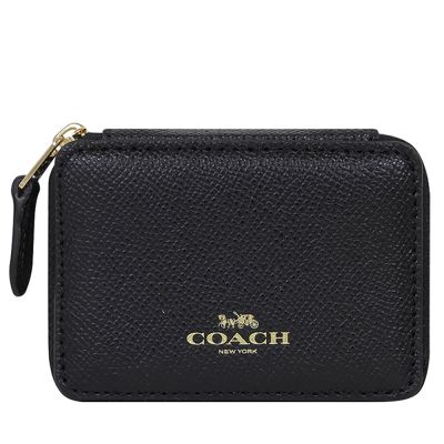 COACH 黑色防刮皮革藥品/藥妝收納盒