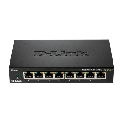 推★D-Link 友訊 DGS-108 8埠GE網路交換器 隨插即用