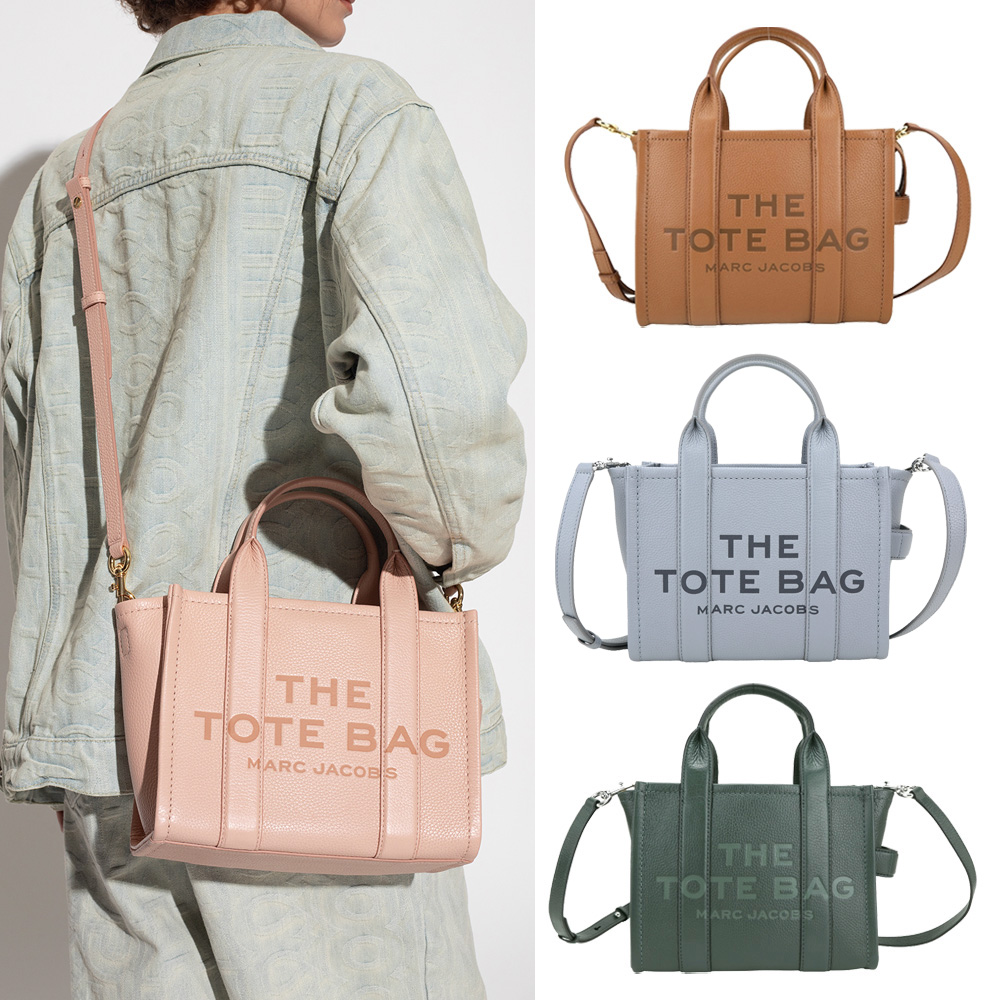 MARC JACOBS TRAVELER 25cm迷你款 粒面皮革兩用托特包-多色可選