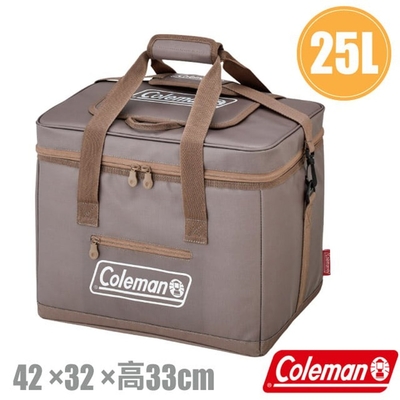 【Coleman】25L灰咖啡終極保冷袋.保冰袋.保溫袋.行動冰桶 CM-06784